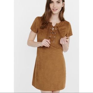 Brown Suede Express Dress